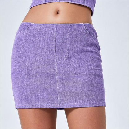 Casual Summer Denim Mini Skirt