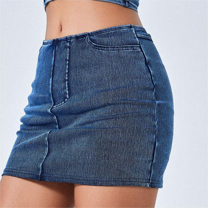 Casual Summer Denim Mini Skirt