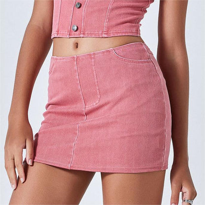 Casual Summer Denim Mini Skirt