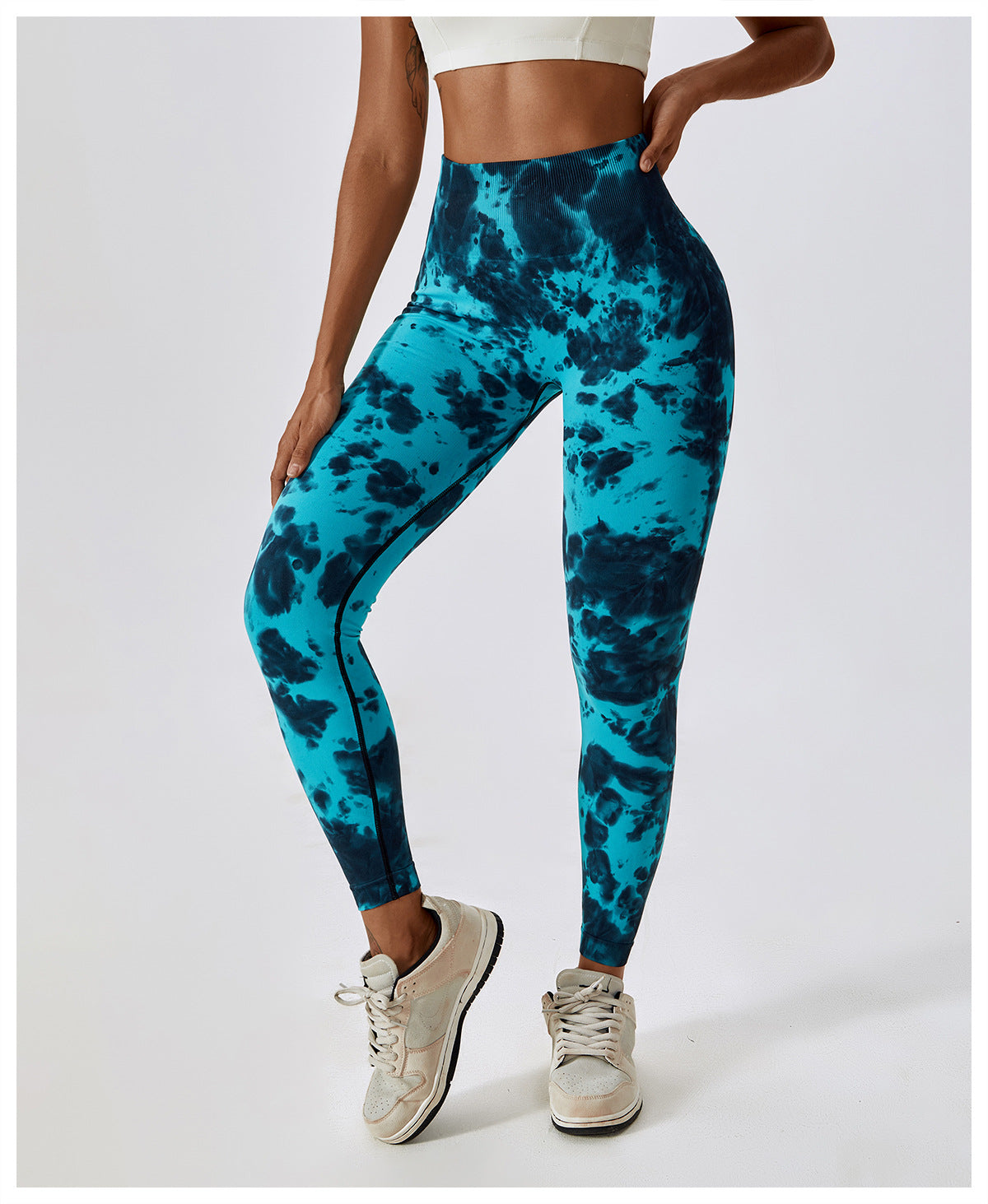 High Waist Tie Dye Yoga Pants