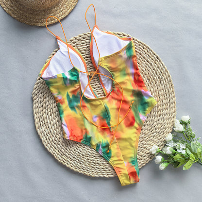 Split Front One Piece Bikini