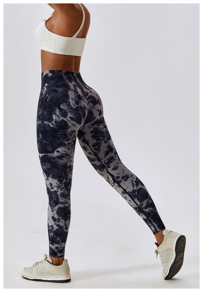 High Waist Tie Dye Yoga Pants