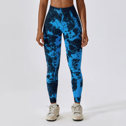 High Waist Tie Dye Yoga Pants