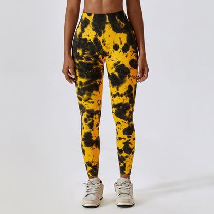 High Waist Tie Dye Yoga Pants