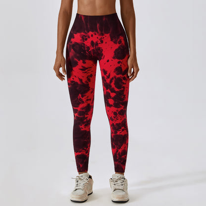 High Waist Tie Dye Yoga Pants