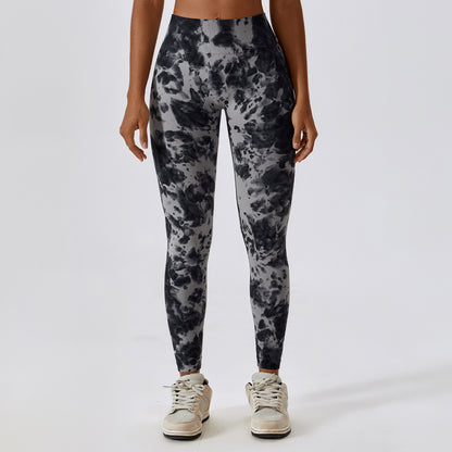 High Waist Tie Dye Yoga Pants