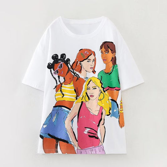 Squad Goals Printed Tee