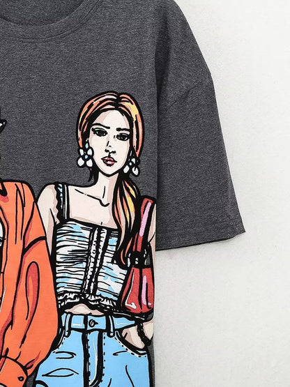 Two Besties Printed Tee