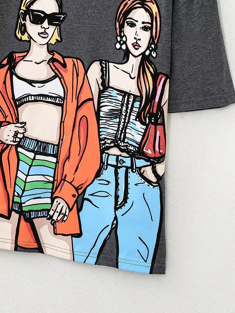 Two Besties Printed Tee