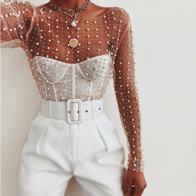 Fairy Long Sleeve Mesh Top